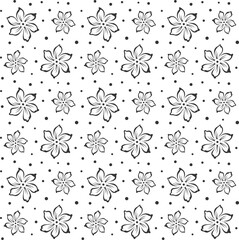 Flower Design Pattern, Fabric, paper print