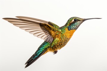 Naklejka premium Hummingbird hummingbird animal white background.