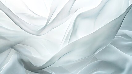 Obraz premium White background with delicate, overlapping translucent shapes