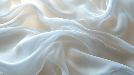 Obraz premium White background with delicate, overlapping translucent shapes