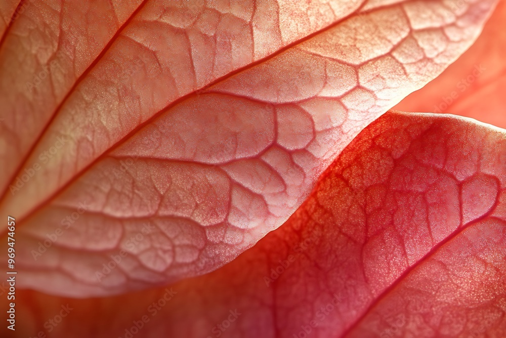 Canvas Prints red leaf macro