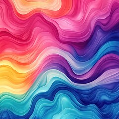 A vibrant abstract pattern featuring flowing waves of color, blending seamlessly to create a stunning visual experience.