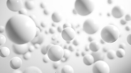 Surreal Floating Spheres in Monochrome - Hyper-Realistic Photographic Composition