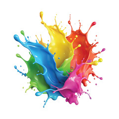 Colorful paint  or rainbow paint splash