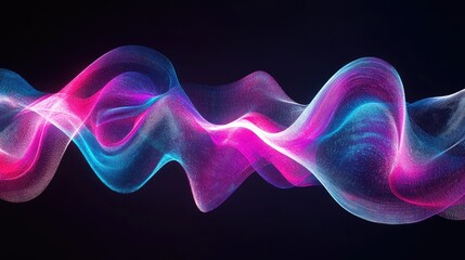 Abstract wave design with vibrant colors representing energy and motion.