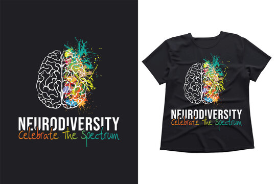 Embrace, Neurodiversity, Celebrate, the Spectrum, Neurodiversity Is A Spectrum Autism on Kids, T-Shirt Brain Autism, Neurodiversity Tshirt, Autism Awareness Shirt, Autism