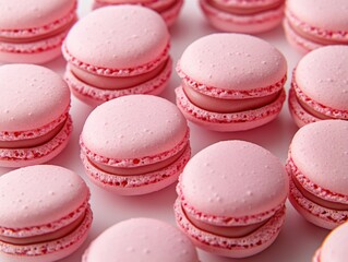 Obraz premium Pink Macaron Table Decoration