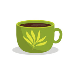 green cup of tea