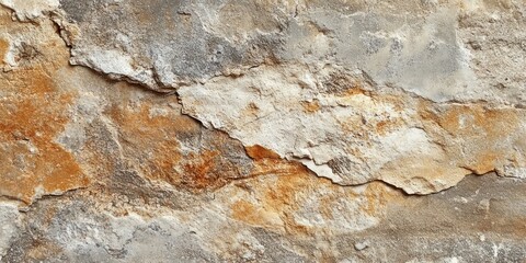 Obraz premium Weathered Concrete Wall with Cracks and Flakes