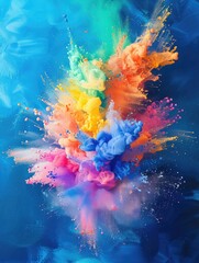 Vibrant Explosion of Colors