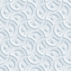 A textured pattern featuring circular designs with raised elements, suitable for backgrounds or wallpapers.
