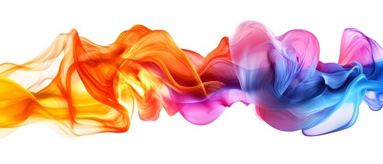 Fototapeta premium Abstract Colorful Flowing Waves Design