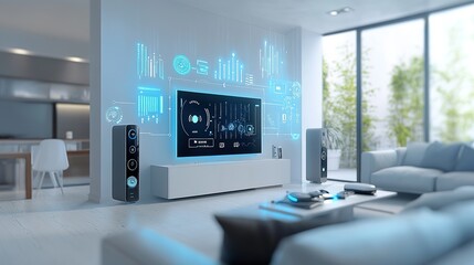 A network of smart devices working together to create an automated home environment