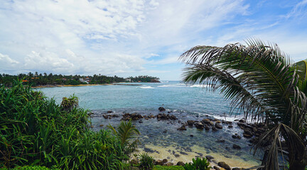 Coast of Mirissa in Sri Lanka