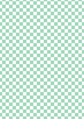 A simple pattern of light green and white squares creating a checkered design.