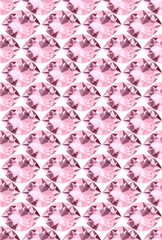 A repeating pattern of pink and purple diamond shapes creating a visually appealing design.