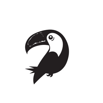 recommend clip art: Toucan in cartoon, doodle style . Image for t-shirt, web, mobile apps and ui. Isolated 2d vector illustration in logo, icon, sketch style, Eps 10, black and white. AI Generative