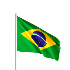 flag brazil isolated on white © Junior Silva