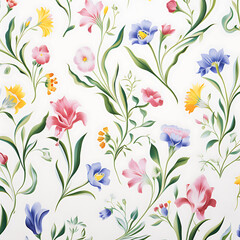 Colorful Flower Petals Digital Paper