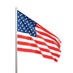 Fototapeta premium flag usa isolated on white