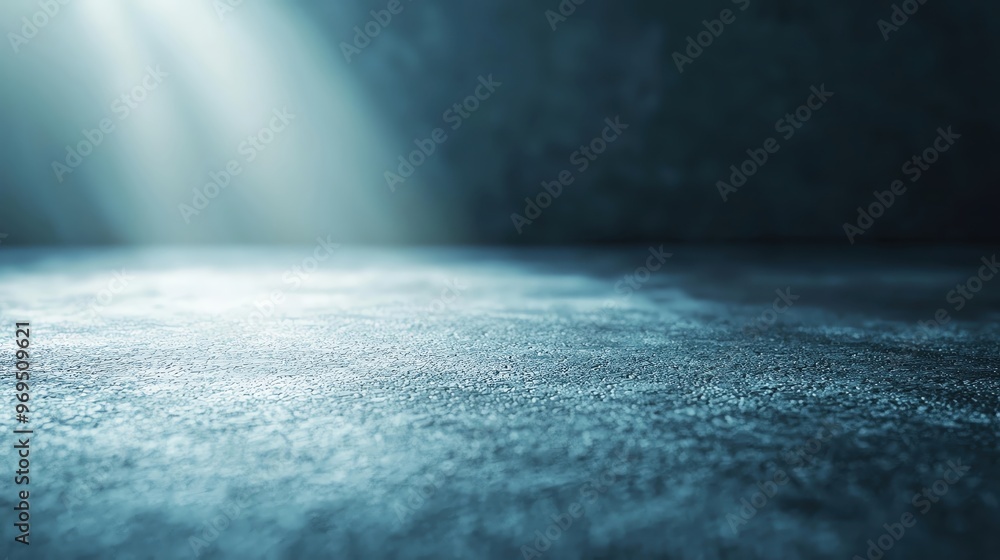 Poster a serene and ethereal backdrop featuring soft light rays illuminating a textured surface, perfect fo