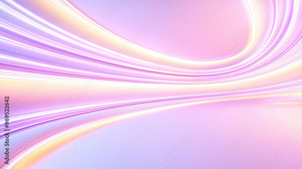 Poster a mesmerizing abstract background featuring flowing lines in soft pastel colors, perfect for creativ