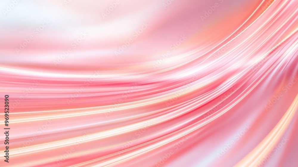 Poster a soft, flowing background with gentle pink hues, perfect for creating a calming and elegant atmosph
