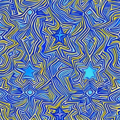 Obraz premium Abstract wavy blue pattern design perfect for unique creative backgrounds.