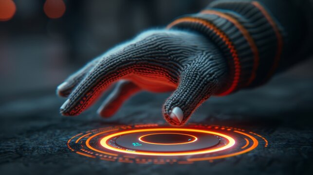 Anticipation builds as a hand hovers over a glowing red button in a dark, mysterious setting