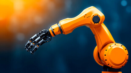 Naklejka premium Innovative robotic arm showcasing advanced technology with precision and dexterity for various industrial applications.