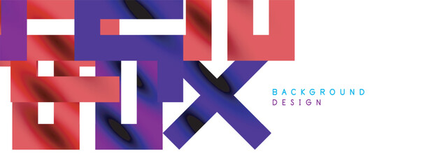 Colorful squares, lines minimal abstract background. Vector Illustration For Wallpaper, Banner, Background, Card, Book Illustration, landing page