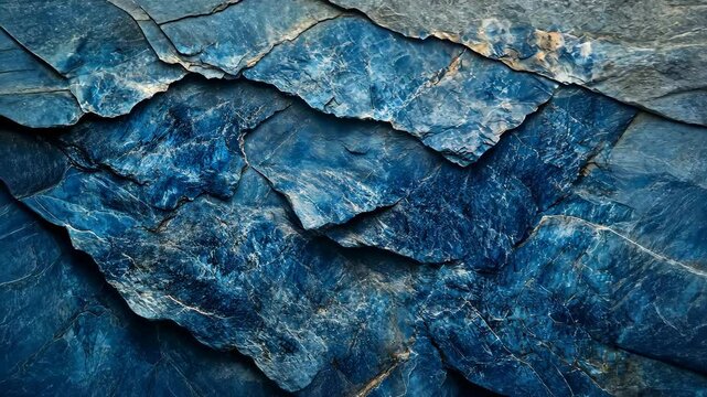 Stunning layers of blue slate stones showcasing natural textures and patterns found in rocky terrains