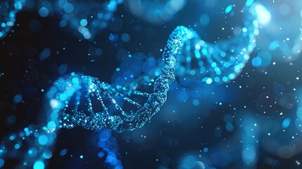 stunning visualization of DNA and gene technology emphasizing the role of genetics in modern biology and medical science