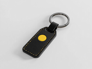Key chain mockup, keychain, plastic key ring mockup