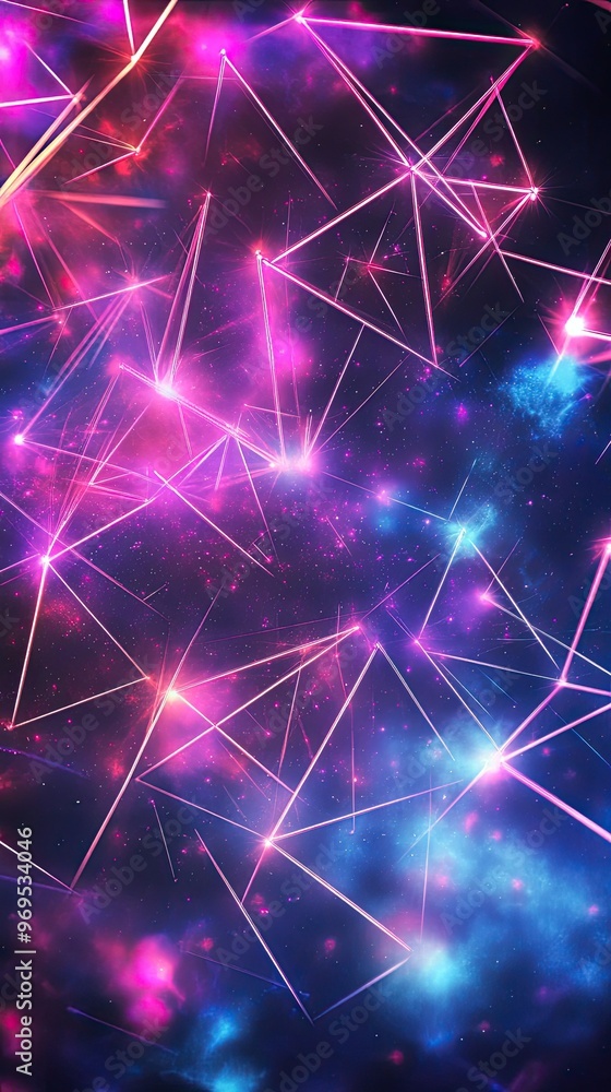 Wall mural vibrant abstract background featuring dynamic lines and luminous colors, perfect for digital art and