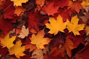 Fototapeta premium Maple autumn leaves plant.
