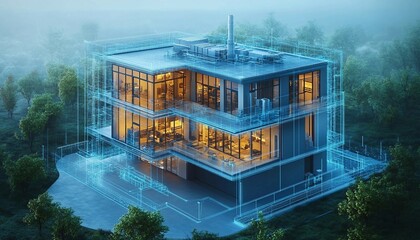 Comprehensive 3D Business Insurance Solution Platform, range of features including policy management, risk assessment, 