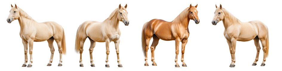 Fototapeta premium Horse isolated on a transparent background.