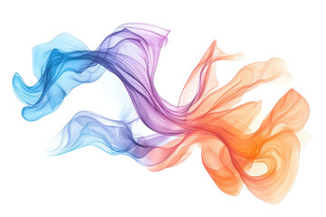 Colorful abstract smoke waves in motion. Perfect for backgrounds, design elements, and creative projects. High-resolution stock photo.