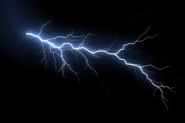 Electric Thunder thunderstorm lightning night.