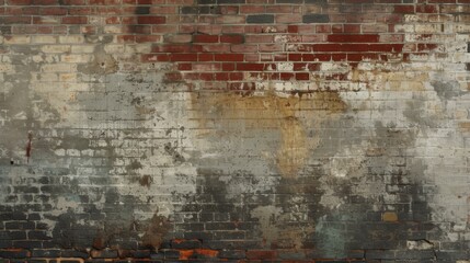 Obraz premium Weathered Brick Wall Texture - Vintage Brick Background
