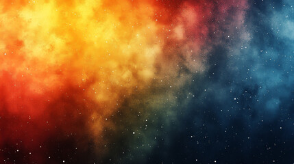 Vintage Retro Grain Noise Texture Background in Orange, Blue, and White