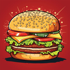 Hamburger Illustration