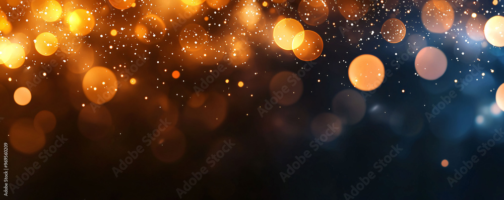Poster a calming background of light misty bokeh lights creates warm and inviting atmosphere, perfect for v
