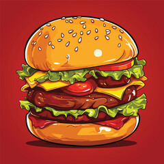 Hamburger Illustration