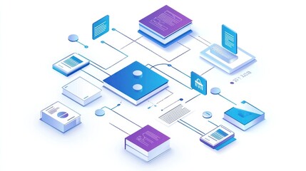 Data Network Illustration