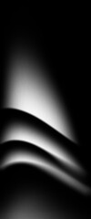 Abstract Curves Background, White Black Gray Noise Grain Wallpaper, Monochrome Poster Banner Design