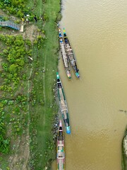 view of the river at thanchi, Bandarban in Bangladesh
