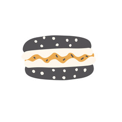 Illustration icons stamp stickers line food dessert lunch dinner beefsteak 