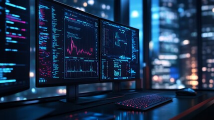 Monitor 3d render icons, illustration tecnology